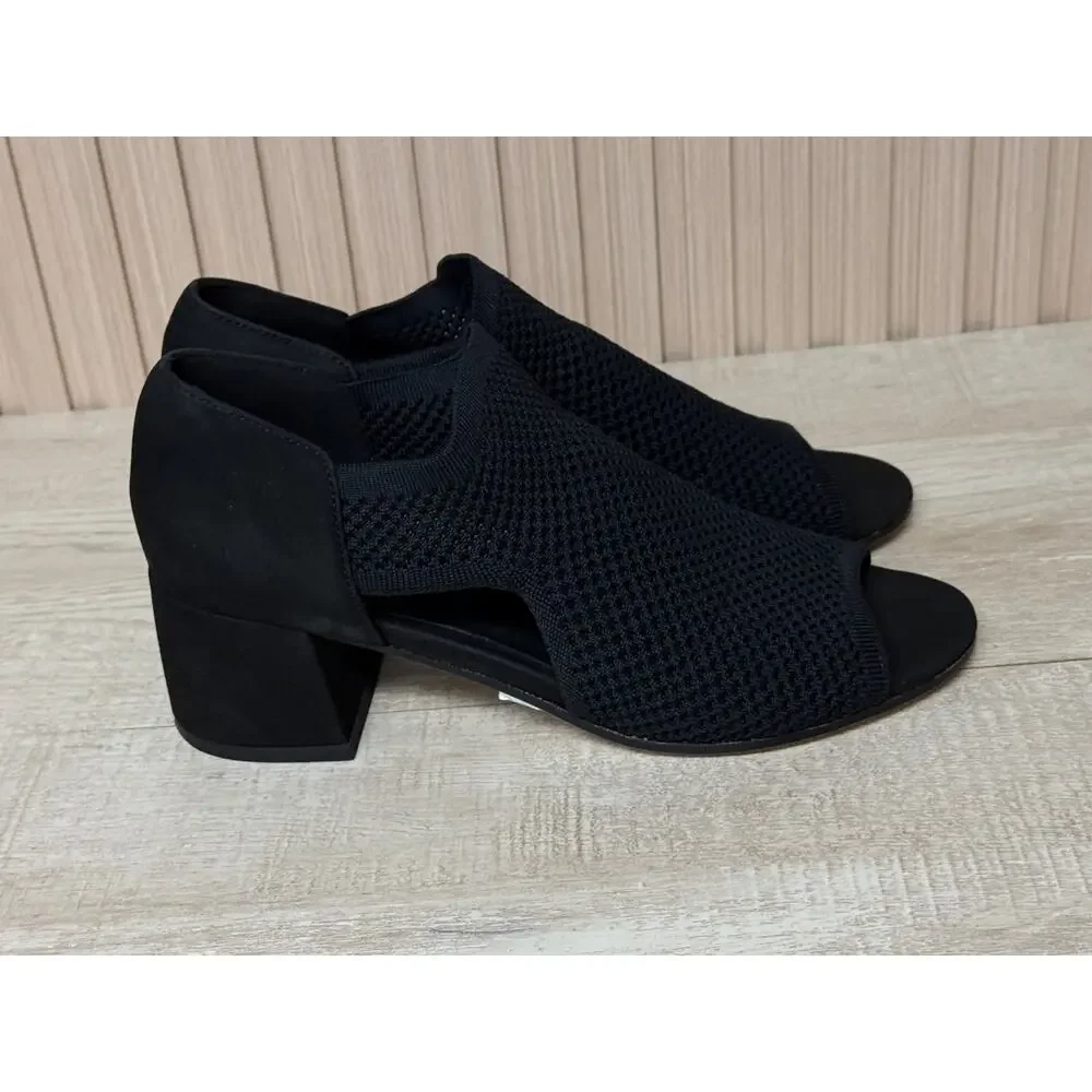 Eileen Fisher Ferris Mesh Sandal With Cutout Sides Sz 7 Womens Shoes